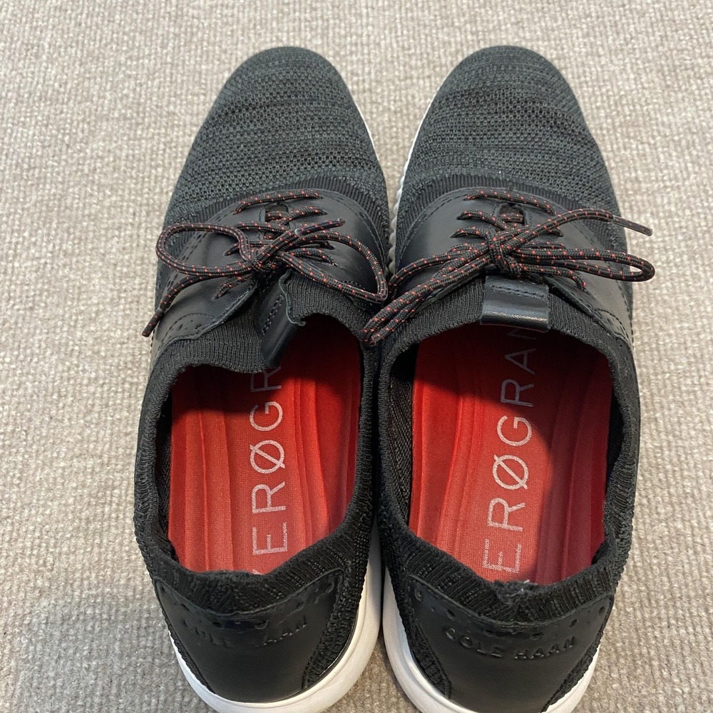 Cole Haan Zerogrand Shoes Mens Size 11.5 Black Knit Grand.OS Sneakers C25259 - Picture 8 of 11